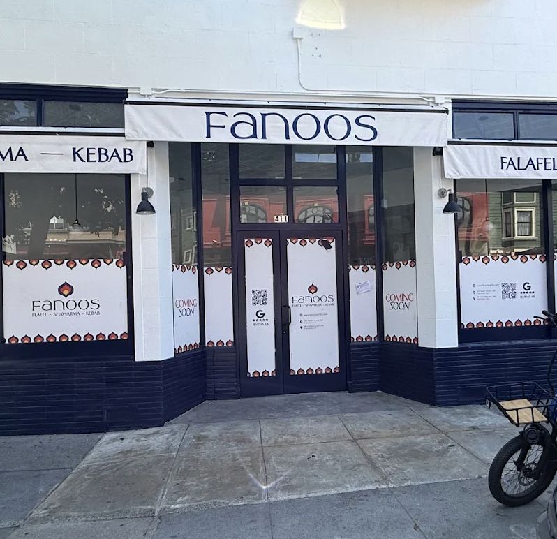 Fanoos Grills North Beach storefront on Columbus Avenue in San Francisco